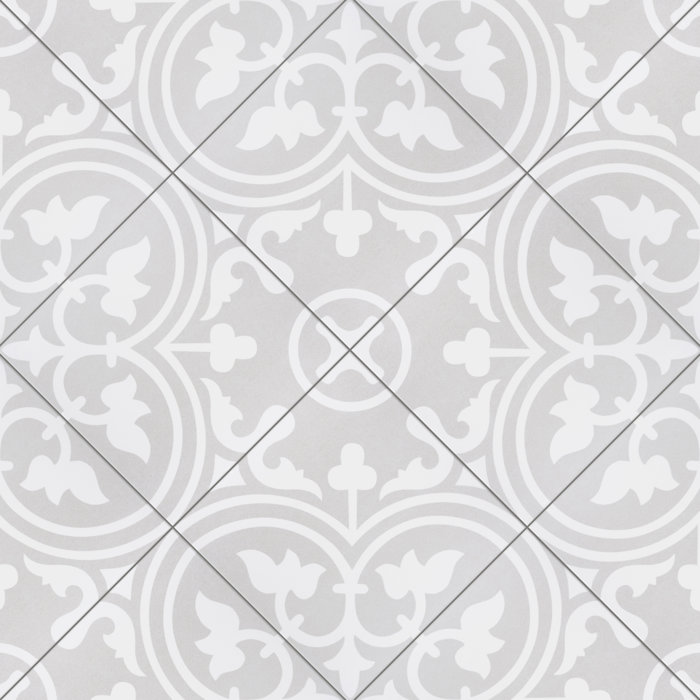 Merola Tile Arte 10" x 10" Porcelain Encaustic Floor And Wall Tile